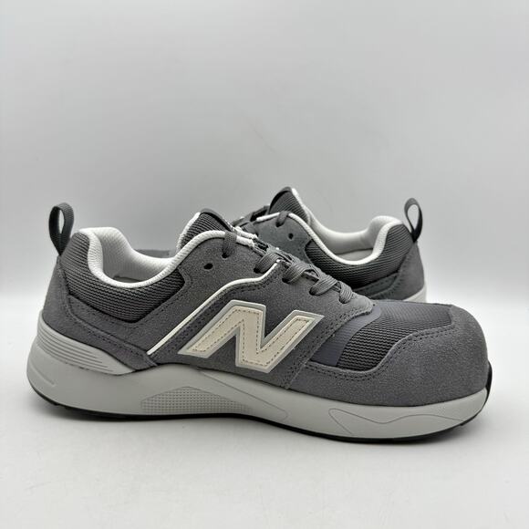 New Balance Men Work Elite Lite Composite Toe Sneakers US 8 Wide Grey Suede EUC main image 6